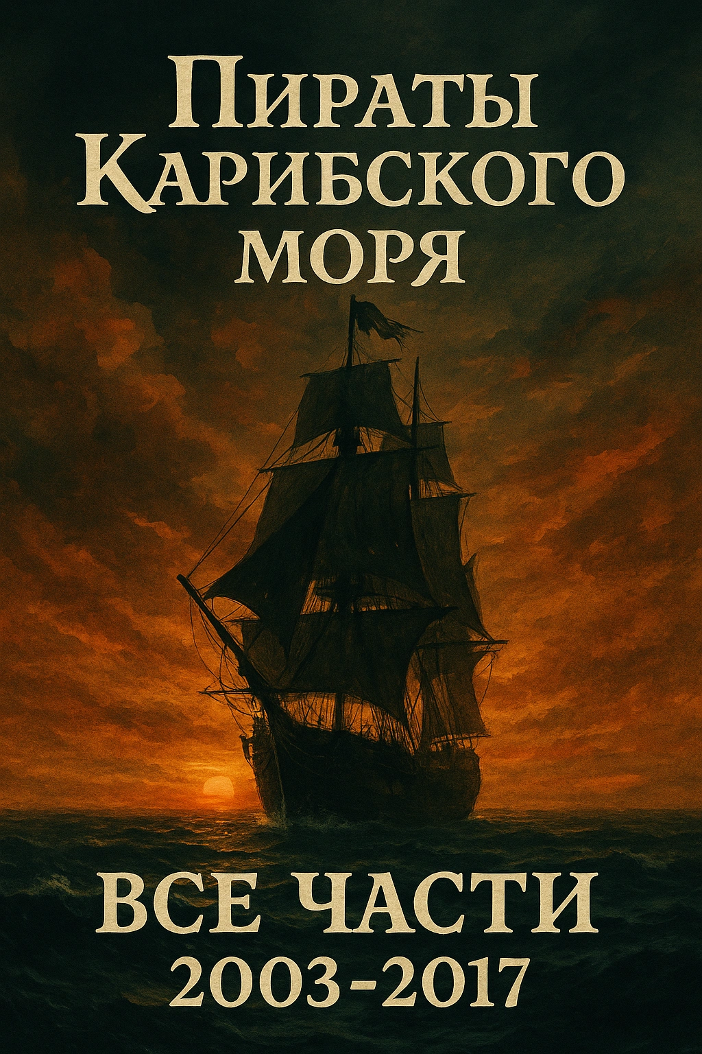 Постер Пираты Карибского моря — все части